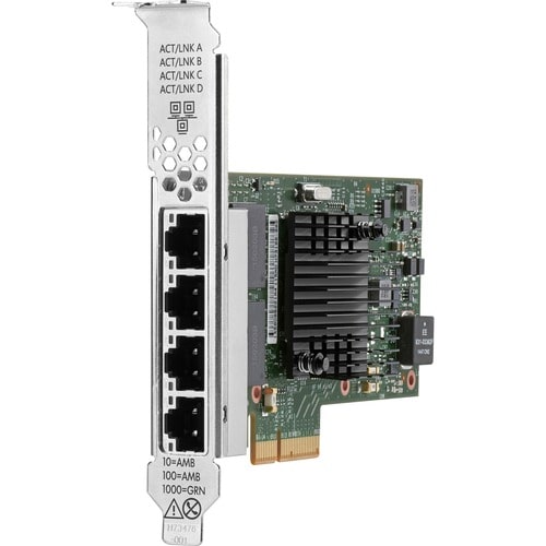 HPE 千兆以太网卡 用于 服务器 - 1000Base-T - 插卡 - 4 端口 - 4 - 双绞线