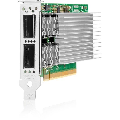 HPE E810-CQDA2 100G 以太网卡 用于 服务器 - 100GBase-X - QSFP28 - 直立 - PCI Express 4.0 x16 - 100 Gbit/s 数据传输率 - 2 端口 - 光纤