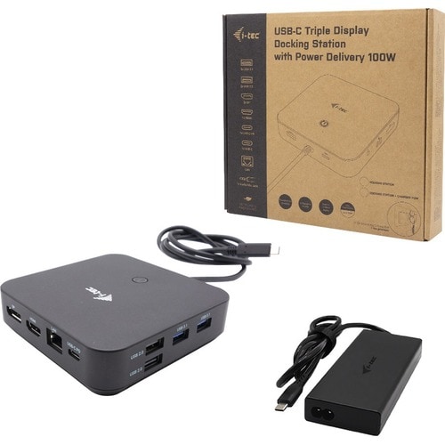 Docking station i-tec per Tablet, Monitor, Smartphone, Computer portatile - 100 W - Nero - 3 Display supportati - 4K, 5K, 