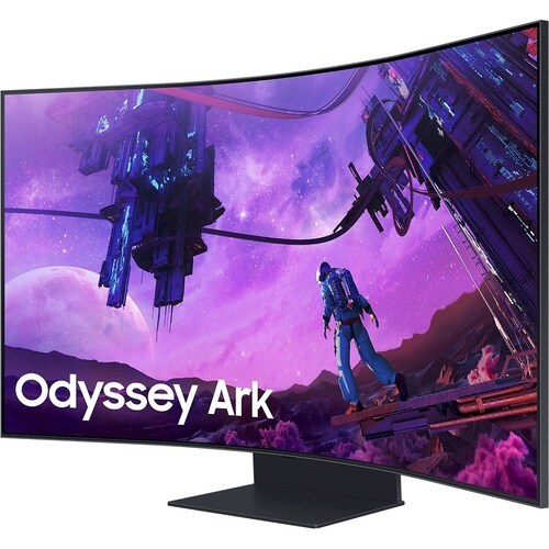 Samsung Odyssey Ark S55BG970NU 139,7 cm (55 Zoll) 4K UHD Gekrümmter Bildschirm Quantum Mini-LED Smart-Gaming-LCD-Monitor -