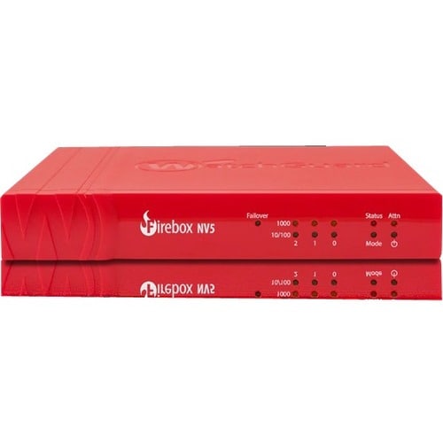 WatchGuard Firebox NV5 Network Security/Firewall Appliance - 3 Port - 10/100/1000Base-T - Gigabit Ethernet - 410 Mbit/s Fi