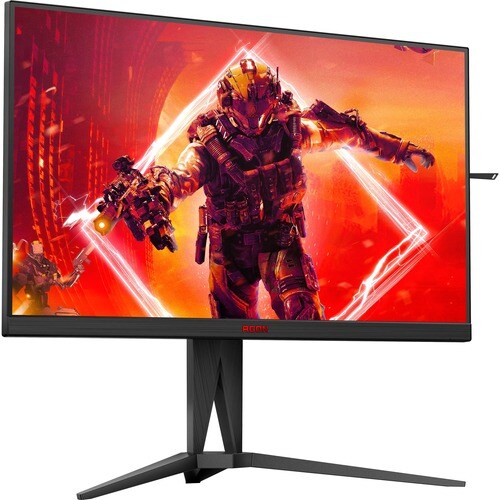 AOC AGON AG275QZN 27" Class WQHD Monitor LCD para gaming - 16:9 - Preto, Vermelho - 68.6 cm (27") Viewable - Alinhamento v