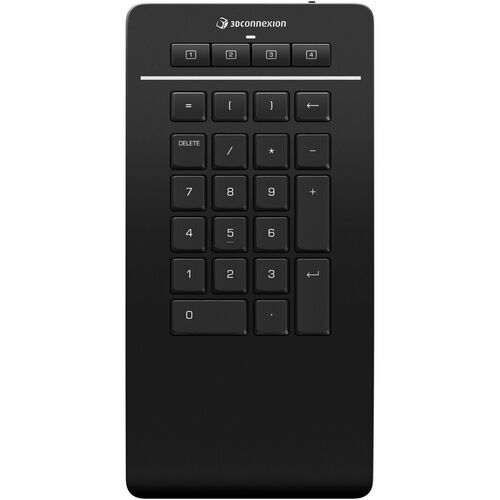 3Dconnexion Numpad Pro - Designed for professionals - Wireless Connectivity - Bluetooth - 2.40 GHz - USB Type C Interface 