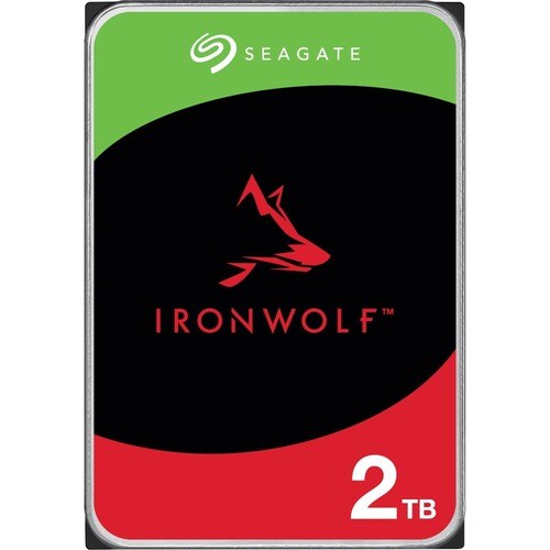 Seagate IronWolf Festplatte - 3,5" Intern - 2 TB - SATA (SATA/600) - Conventional Magnetic Recording (CMR) Method - Deskto