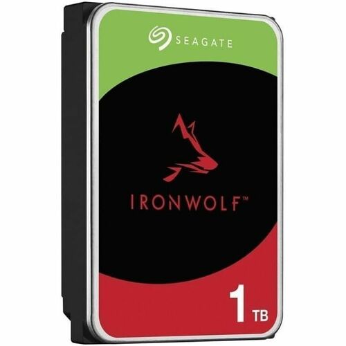 Seagate IronWolf ST1000VN008 1 TB Hard Drive - 3.5" Internal - SATA (SATA/600) - Conventional Magnetic Recording (CMR) Met
