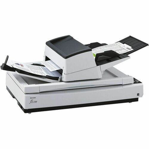 Fujitsu fi-7700 Flatbed/ADF Scanner - 600 dpi Optical - 24-bit Color - 8-bit Grayscale - 100 ppm (Mono) - 100 ppm (Color) 