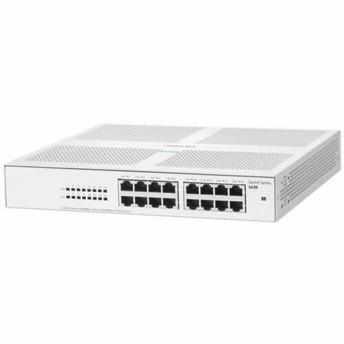 HPE Instant On 1430 16 Ports Ethernet Switch - Gigabit Ethernet - 10/100/1000Base-T - 2 Layer Supported - Twisted Pair - T