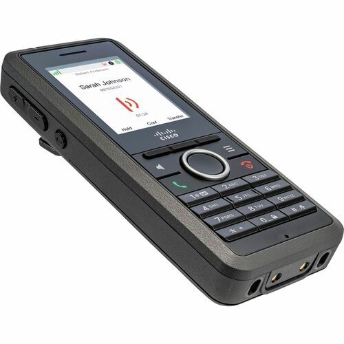 Cisco 6825 Handset - Wall Mountable - Cordless - IP DECT, Bluetooth - 250 Phone Book/Directory Memory - 2 x Total Number o