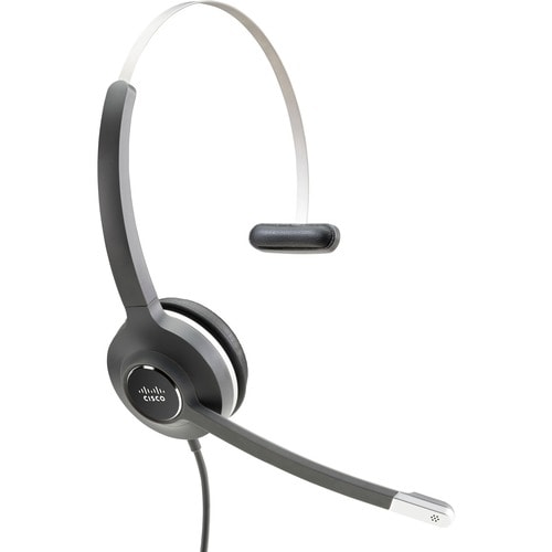 Cisco 531 Wired Over-the-head Mono Headset - Monaural - Supra-aural - 90 Ohm - 50 Hz to 18 kHz - Uni-directional, Electret