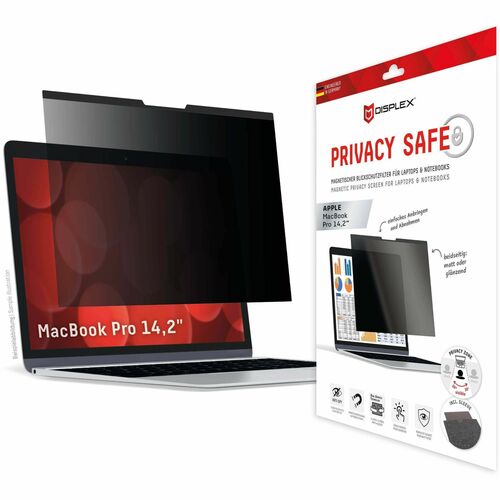 DISPLEX PRIVACY SAFE Magnetischer 2-Wege Blickschutzfilter für MacBook Pro 14,2‘‘