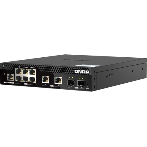 QNAP 8 Ports Manageable Ethernet Switch - 10 Gigabit Ethernet, 2.5 Gigabit Ethernet - 10GBase-T, 10GBase-X, 2.5GBase-T - 2