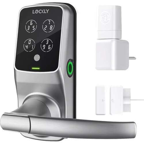 Lockly Wi-Fi Enabled Lockly Secure Pro Smart Lock - Touchscreen - Wireless LAN - BluetoothMatte Black