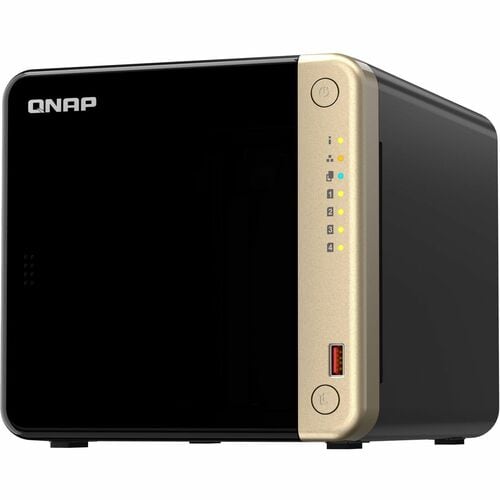 Sistema di memorizzazione SAN/NAS QNAP Turbo NAS TS-464-8G - 4 x Vani totali - 4 GB Capacità memoria Flash - Intel Celeron