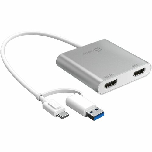 j5create JCA365-N Adaptador A/V - 1 - 3840 x 2160 Supported - Prata