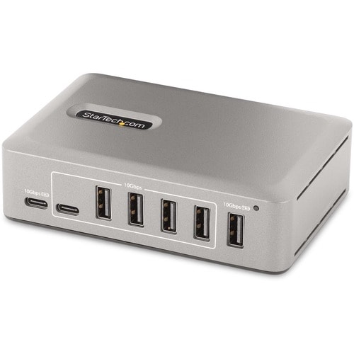 StarTech 10-Port USB-C Hub, 8x USB-A + 2x USB-C, Self-Powered w/65W Power Supply, USB 10Gbps Desktop/Laptop USB Hub w/Char