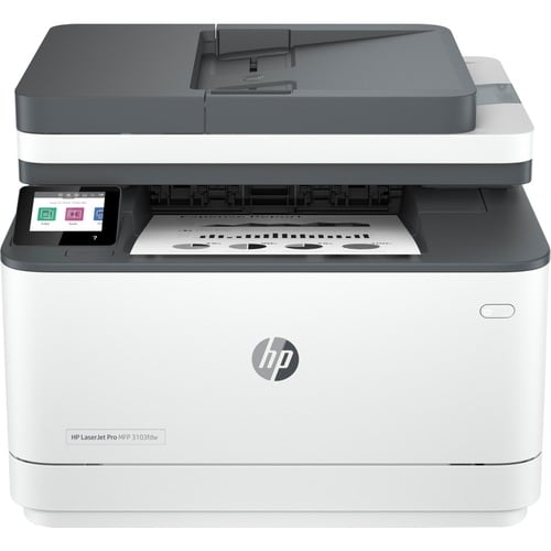 HP LaserJet Pro 3103fdw Wireless Laser Multifunction Printer - Monochrome - Copier/Fax/Printer/Scanner - 33 ppm Mono Print