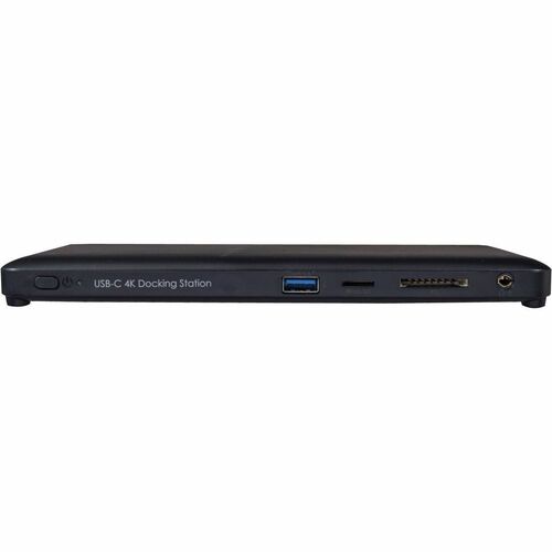 V7 DOCKUCPT3D USB Tipo C Estação de ancoragem - Leitor de cartão de memória - SD, microSD - 130 W - Preto - 3 Displays sup