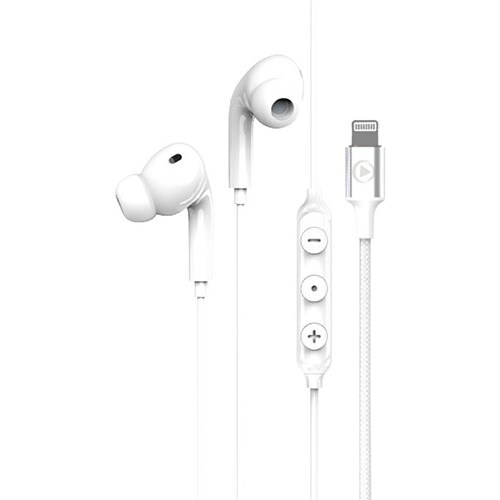Auricular Bigben Force Play Cableado Intrauricular Estéreo - Blanco - Biauricular - Intrauditivo - 16 Ohm - 20 Hz a 20 kHz