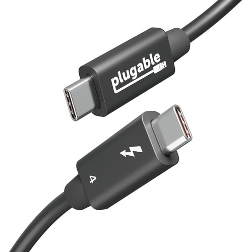 Plugable Thunderbolt 4 Cable with 240W Charging, Thunderbolt Certified, 3.3 Feet (1M),1x 8K Display, 40 Gbps - Compatible 