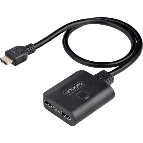 StarTech.com 2-Port HDMI Splitter, 4K 60Hz HDMI 2.0 Video, 4K HDMI Splitter 1 In 2 Out, 1x2 HDMI Display/Output Splitter, 