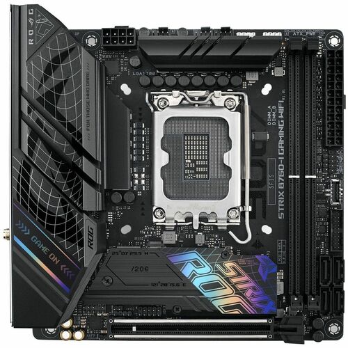 Asus ROG Strix B760-I GAMING WIFI Gaming Desktop Motherboard - Intel B760 Chipset - Socket LGA-1700 - Mini ITX - Core, Pen