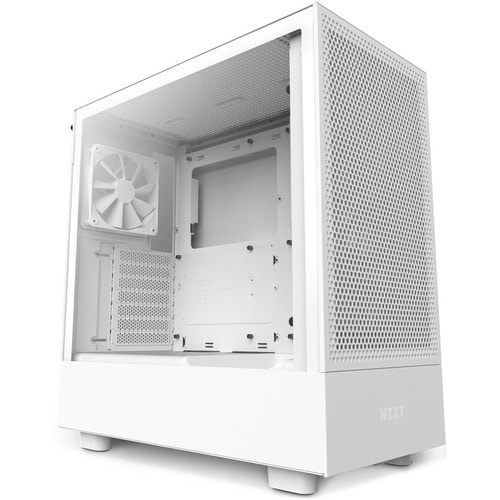 NZXT H5 Flow Computer Case - ATX Motherboard Supported - Mid-tower - Galvanized Cold Rolled Steel (SGCC), Tempered Glass -