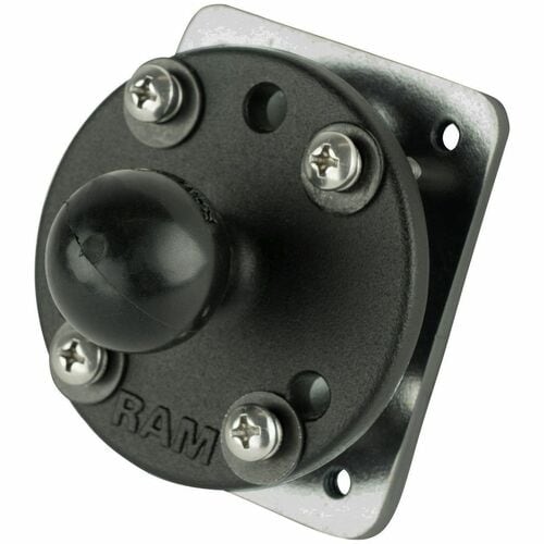 RAM Mounts Drill Down Mounting Base for Device Holder, Mounting Arm - 2 lb Load Capacity - Marine-grade Aluminum, Steel