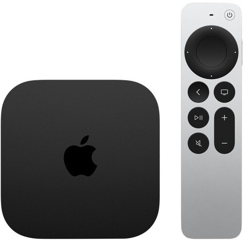 Apple TV 4K Internet TV - 128 GB HDD - Wireless LAN - Black - Siri - HDR10, HDR10+, HLG - Dolby Digital 5.1, Dolby Digital