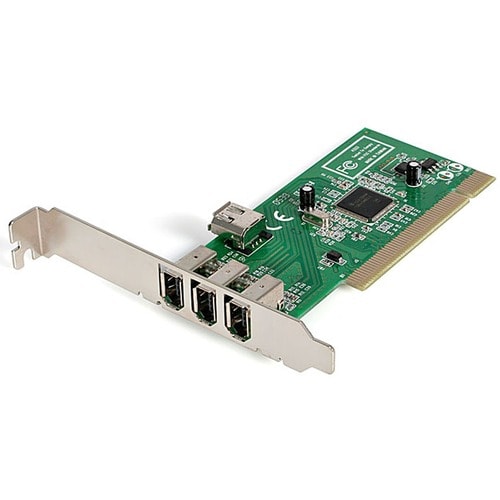 StarTech.com FireWire Adapter - PCI - Plug-in Card - TAA Compliant - 4 Total Firewire Port(s) - 4 Firewire 400 Port(s) - P