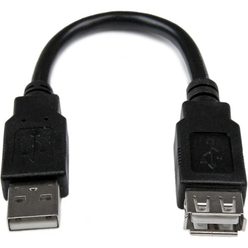 6in USB 2.0 Extension Adapter Cable A to A - M/F - 6 inch USB A to A Extension Cable - 6in USB 2.0 Extension cord