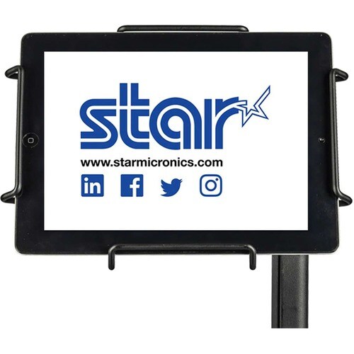 Custodia di montaggio Star Micronics mENCLOSURE mENCLOSURE UNIVERSAL BLK per iPad Air 2, iPad Pro (4a generazione), Tablet