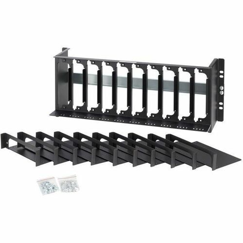Belkin Desktop Open Frame Rackmount Kit for KVM Extender - Black - TAA Compliant - Aluminium