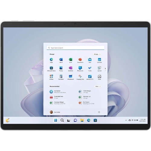 Microsoft Surface Pro 9 Tablet - 33 cm (13") - Intel - 16 GB - 256 GB SSD - Windows 11 Home - Platinum - Core i5 12th Gen 