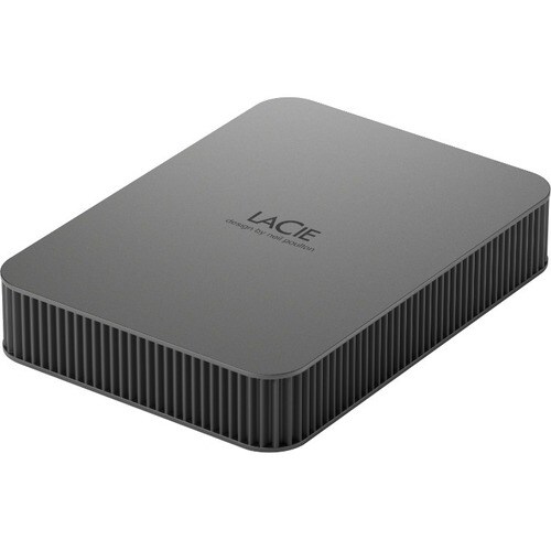 LaCie Mobile Drive Secure STLR5000400 5 TB Portable Hard Drive - 2.5" External - Space Gray - USB 3.2 (Gen 1) Type C - 540