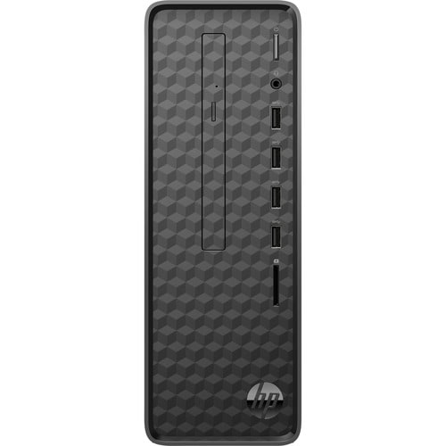 HP Slim S01-pF2000i S01-pF2201il Desktop Computer - Intel Core i3 12th Gen i3-12100 - 8 GB - 256 GB SSD - Slim PC - Dark B
