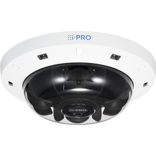 i-PRO WV-S8574L 33 Megapixel Outdoor 4K Network Camera - Colour - Dome - White - 39.93 m Infrared/Color Night Vision - H.2