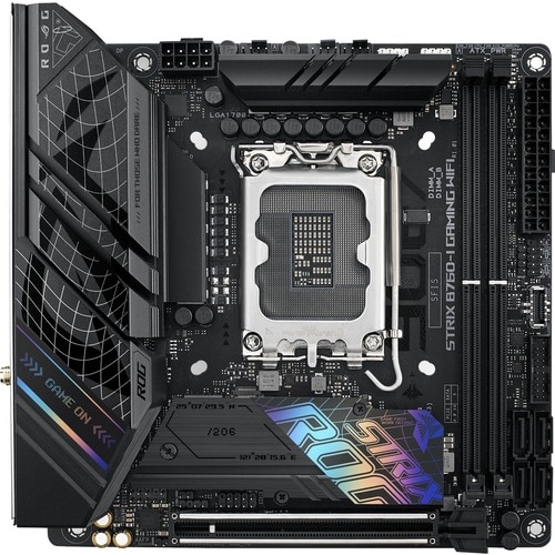 Asus ROG Strix B760-I GAMING WIFI Gaming Desktop Motherboard - Intel B760 Chipset - Socket LGA-1700 - Mini ITX - Core, Pen