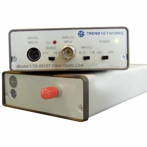 TREND Networks SM Analogue/Digital Fibre Link, Volt Transmitter - Single-mode - 1310 nm Fiber - 10 km - Power Supply