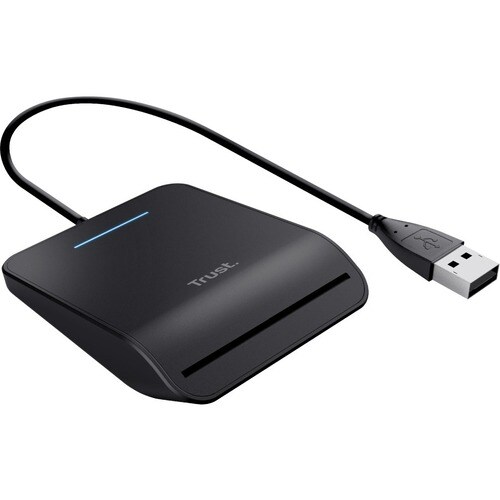 Trust Primo Kontakt Smartcard-Lesegerät - Schwarz - KabelUSB 2.0 Typ A