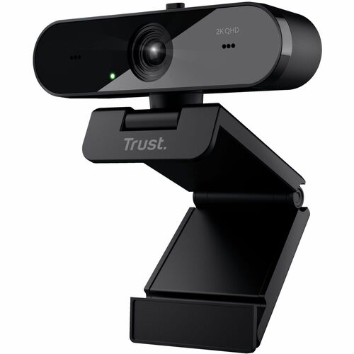 Trust TW-250 - Webcam - 30 fps - Schwarz - USB 2.0 - 2560 x 1440 Pixel Videoauflösung - 2K - Autofokus - 92° Angle - Tisch