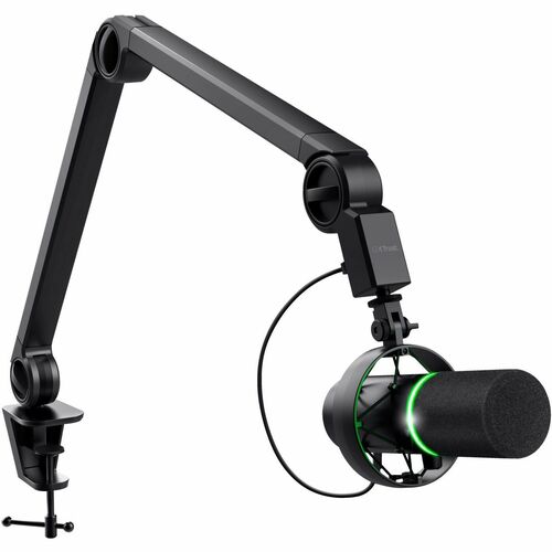 MikrofonTrust Onyx - Kabelgebunden - Kondensator - Schwarz - Kardioide - 1,80 m - USB Typ-A - Tischhalterung, Dämpferbrück