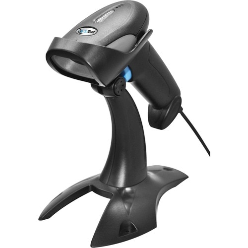 Exterior Dispositivo de mano Escaner de código de barras 3nStar - Negro - Cable Conectividad - USB Cable Included - 1D - L