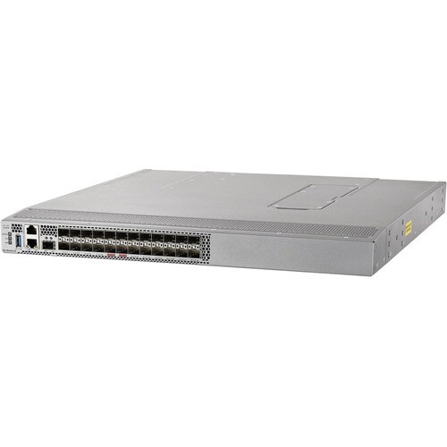 Cisco 9124V 24 Ports 64 Gbit/s Fibre Channel Switch - 24 Fiber Channel Ports - Gigabit Ethernet - 24.0 x Total Expansion S
