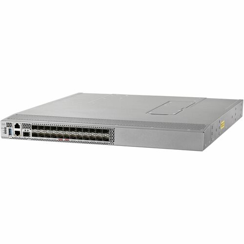 Cisco MDS 9124V 24 Ports 64 Gbit/s Fibre Channel Switch - 24 Fiber Channel Ports - 64 Gigabit Ethernet, 32 Gigabit Etherne