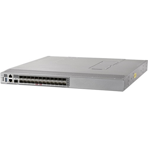 Cisco 9124V 24 Anschlüsse 64 Gbit/s Fibre Channel Switch - 24 Fiber Channel Ports - Gigabit-Ethernet - 24 x Total Expansio