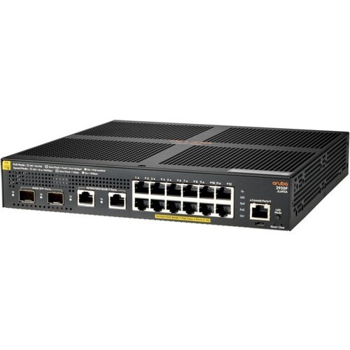 HPE 2930F 16 Ports Manageable Ethernet Switch - 3 Layer Supported - Modular - Twisted Pair, Optical Fiber - 1U - Rack-moun