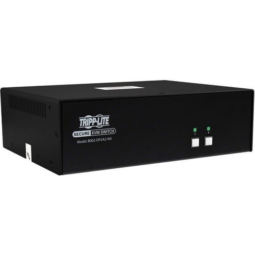Tripp Lite series Secure B002-DP2A2-N4 KVM Switchbox - TAA Compliant - 2 Computer(s) - 1 Local User(s) - 3840 x 2160 - 50 