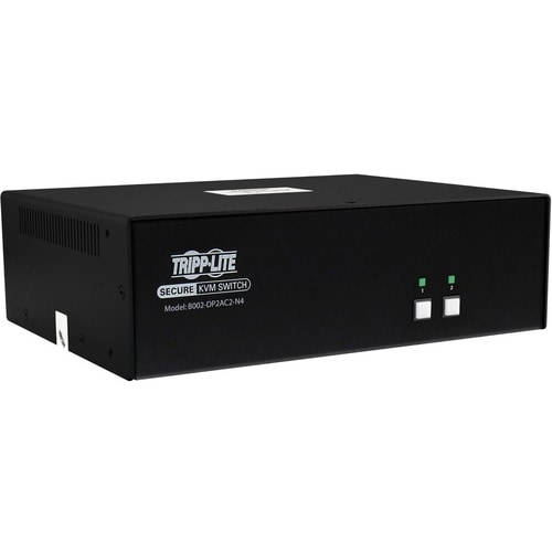 Tripp Lite series Secure B002-DP2AC2-N4 KVM Switchbox - TAA Compliant - 2 Computer(s) - 1 Local User(s) - 3840 x 2160 - 50
