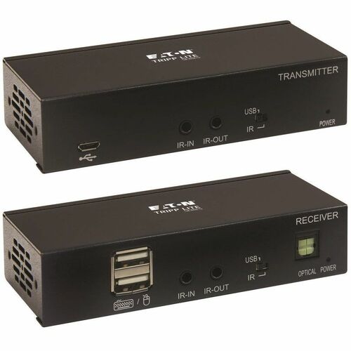 Tripp Lite series B127A-1A1-BHBH Video Extender Transmitter/Receiver - Wired - TAA Compliant - 1 Input Device - 1 Output D