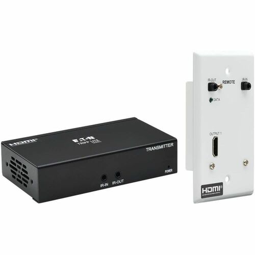 Tripp Lite series B127A-1A1-BHFH Video Extender Transmitter/Receiver - Wired - TAA Compliant - 1 Input Device - 1 Output D